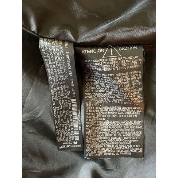 ZARA MAN Men's Camouflage Hooded Military Jacket Multicolor Zip Size S - Picture 14 of 16